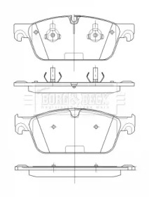 BORG & BECK bbp2530 -  Комплект тормозных колодок, дисковый тормоз